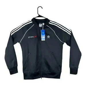 NWT adidas Women's Primeblue SST Track Jacket Originals Black Size M Grown Ish